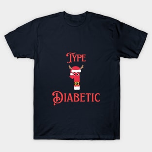 Diabetes Christmas Reindeer l Type 1 Diabetes T-Shirt